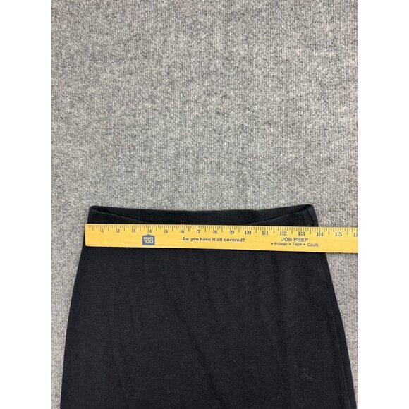 UGG Australia Skirt Women's Medium Black Ribbed Midi A Line Fitted Side Slit - Picture 3 of 8
